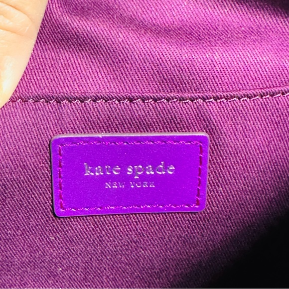 Kate Spade Duo Suede Vibrant Purple Crossbody Bag w/ Dust Bag - Picture 5 of 6